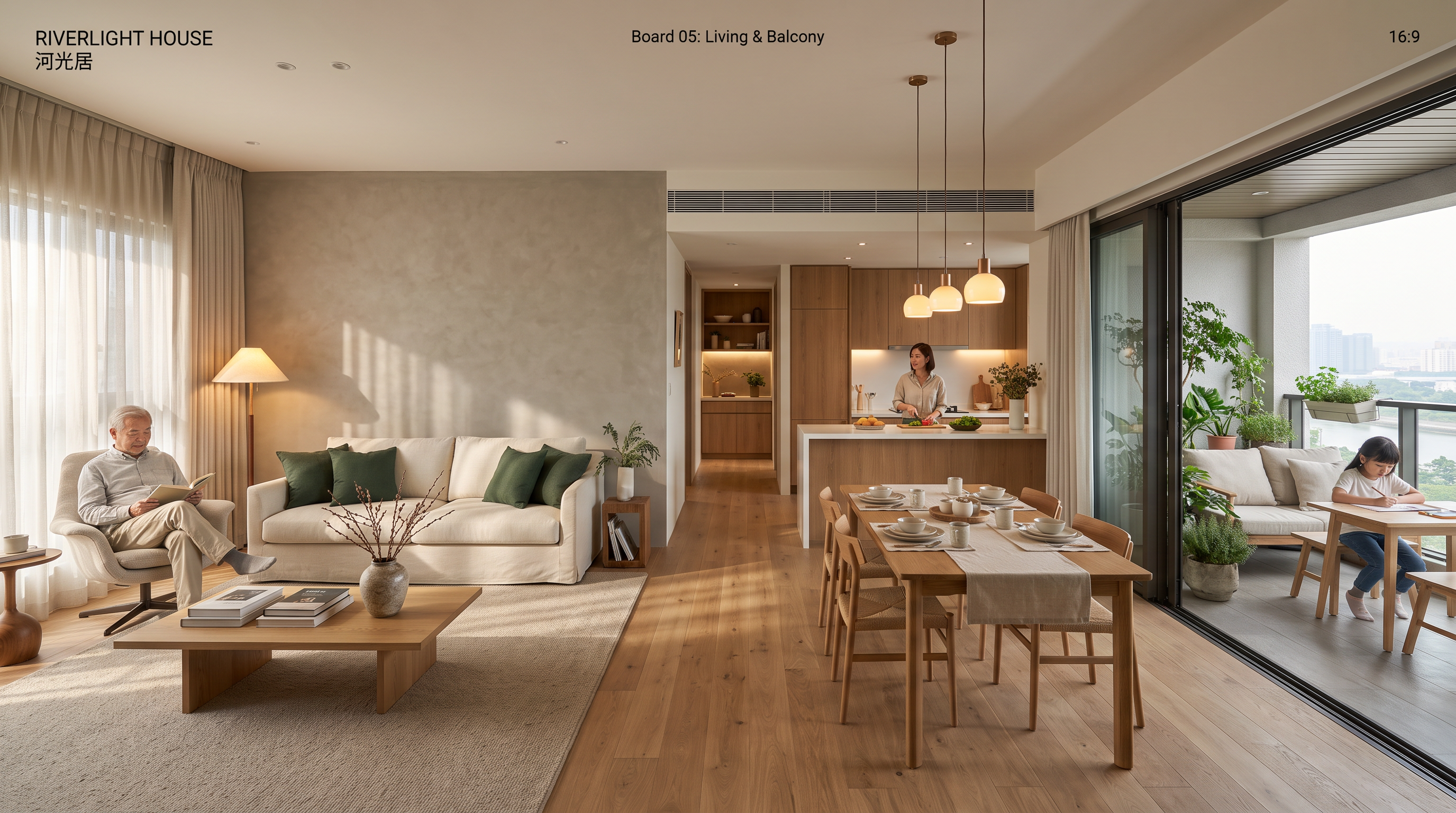 RIVERLIGHT HOUSE · 三代同堂住宅全案案例预览