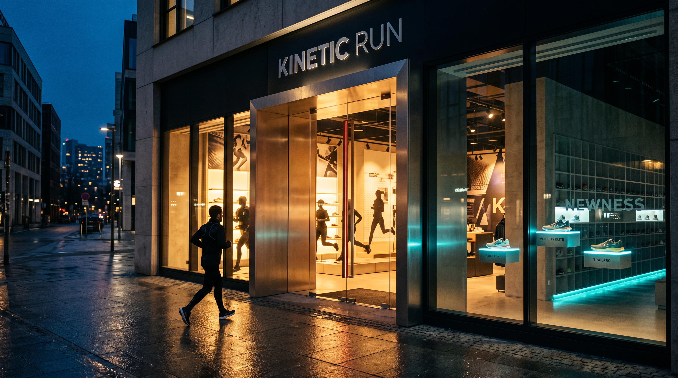 KINETIC RUN · 专业跑步旗舰店案例预览